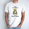 Mentally Creative Unisex Tshirt Funny Frog Men Clothing Graphic T Shirts Summre Cotton Tee Vintage Classic Fashion Streetwear
