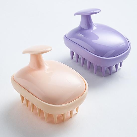 Shampoo Comb Soft Flexible Silicone Bristles Promotes Hair Growth Deep Cleansing Scalp Massage Brush Hair Care Tool