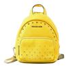 Mk Erin Small Studded Pebbled Leather Backpack Women Backpacks Yellow 35T0GERB1L-CITRUS