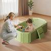 Toddler Bath Tub for Shower Portable Baby Bathtub Foldable Kids Bathtub Travel Shower Ready Easy to Clean Fits Ages 1-3