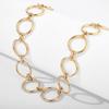 Thick chain circle punk style exaggerated necklace, simple and versatile trend ins short necklace wholesale