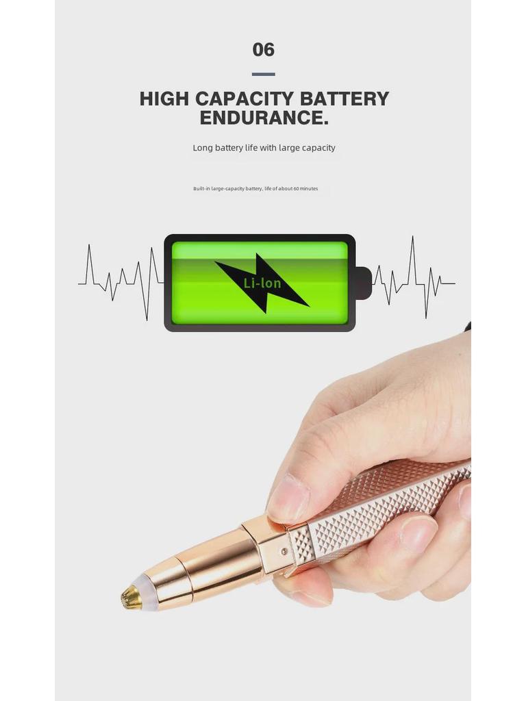 Elektrický holicí strojek na rtěnky a zastřihovač obočí: Mini depilace z obličeje, rtů, nosu, podpaží a soukromých oblastí.