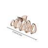 Large Acrylic Hair Clip Women Wavy Amber Premium Shark Clip Simple Versatile Hair Accessories
