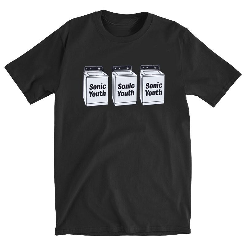SONIC YOUTH Camiseta Azul Sonic Youth Álbum Máquina de Lavar Camiseta Casual Masculina e Feminina Marca de Luxo Top 2026 Novo