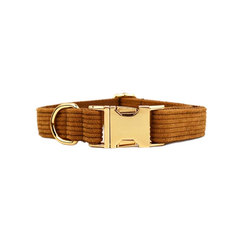 Corduroy Stripe Series Custom Dog Collar - New Style Pet Neckwear