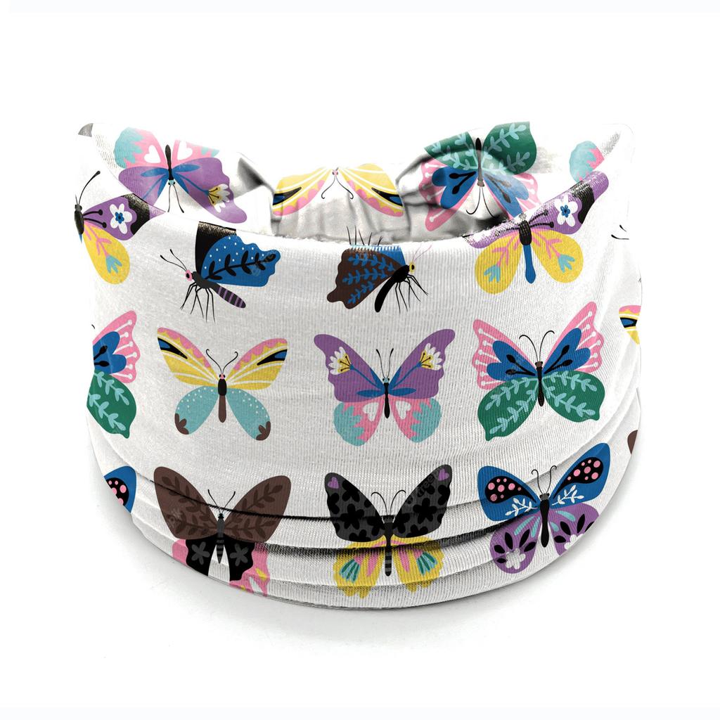 European American Women's Hair Band African Print Pattern Wide Edge Elastic Knot Sports Yoga Headband Women's Headwear Hair