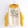 Sweatshirts Women Hoodies Warm Pullovers Tops with Horns Girls Teens Cute Hooded Sweatshirts