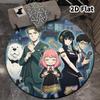 Spy Family Round Area Rug Carpet Rug For Living Room Bedroom Sofa Playroom Decor Nonslip Floor Mat