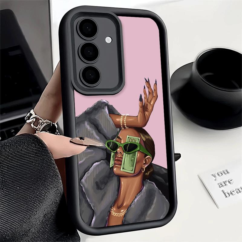 Phone Case for Samsung Galaxy A17 A16 A15 A14 A13 Girl Boss Lady Pink A56 A36 A26 A55 A35 A25 A54 A34 A24 A53 A33 A23 A07 A06