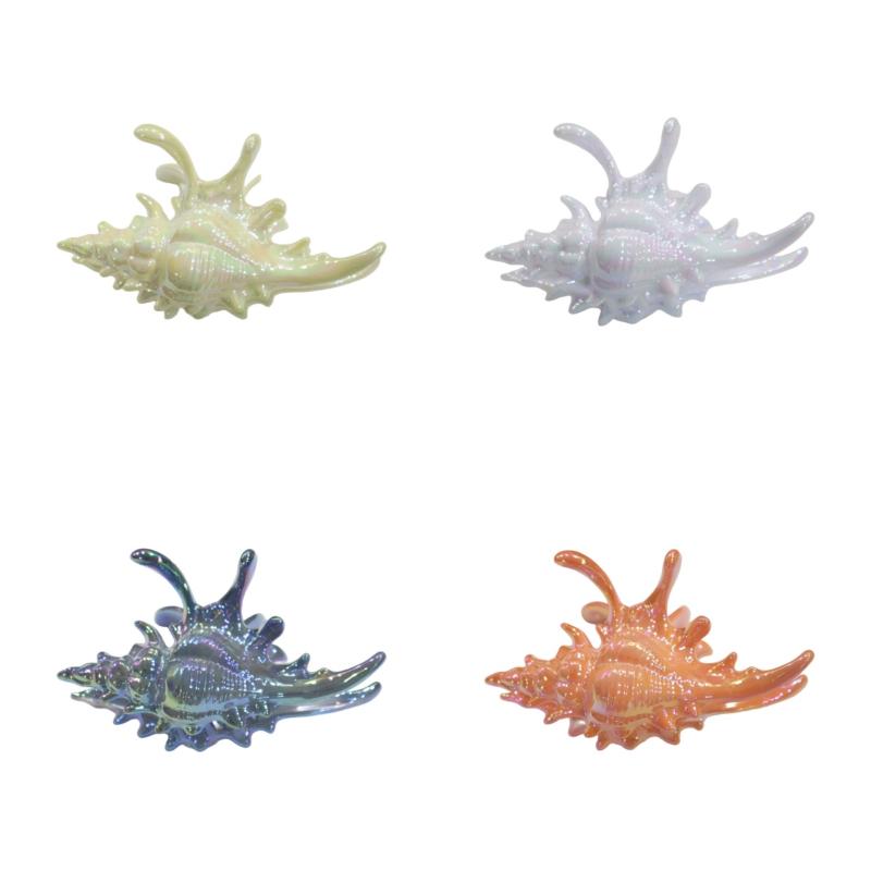 High Quality Wave Crab Claw Clips Conch Ocean Design Shark Hair Clips Geometry High Ponytail Barrette Hairpin Hair Accessory