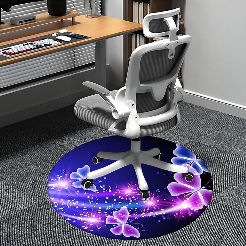 

Charming Butterfly Office Carpet Chair Mats, Home Decor, Sofa Rug, Office Carpet Gift for Any Room1118041a 80cm by 80cm