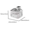 USB Rechargeable Pet Water Fountain 5000mah Battery Large Capacity 4.5L Quiet Operations for Cats Small Dog Watering Use