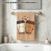 Cute Coffee Cup Couple Absorbent Hand Towel, Cartoon Quick Dry Bath Towel