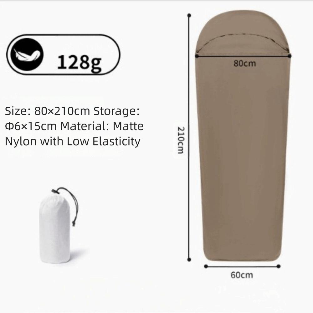 

Nylon Sleeping Bags Ultralight Camping Sheet Outdoor Sleeping Bag Liner Travel Hiking Camping коричневый