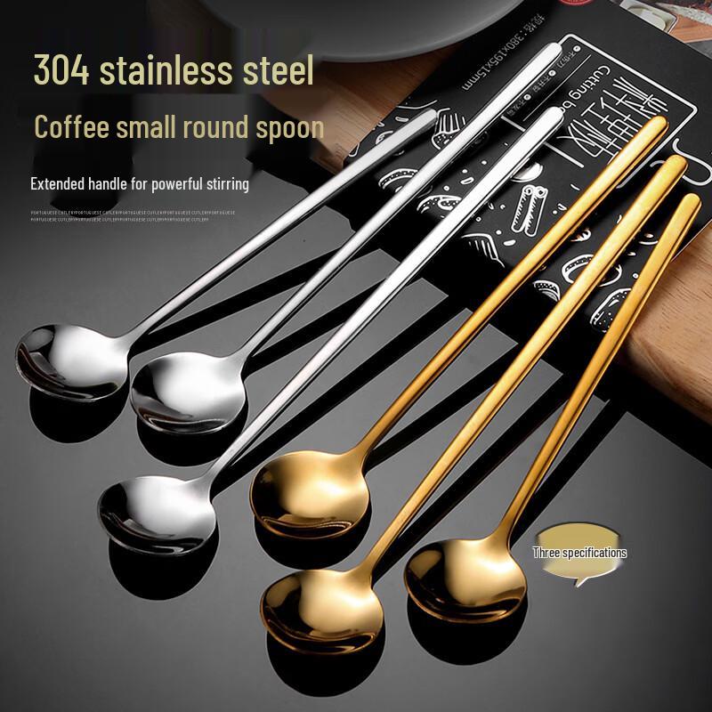 Elegant Stainless Steel Round Coffee Spoon