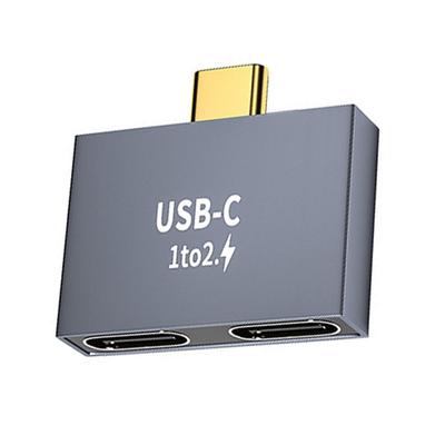 Phone Adapter Conventer Type-C Splitter Data Transfer USB C Male To Dual USB C Female PD Charger