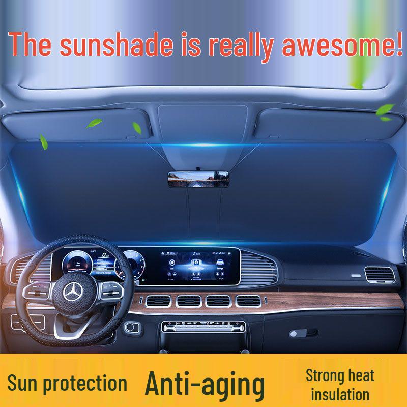 

Universal Thickened Windshield Sunshade with Heat Insulation SUV High Elastic Frame