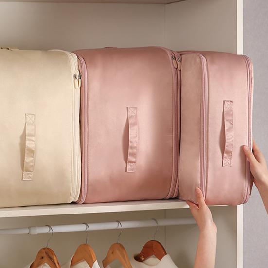 Bedding Storage Bag with Zipper Large Capacity Waterproof Space Saving