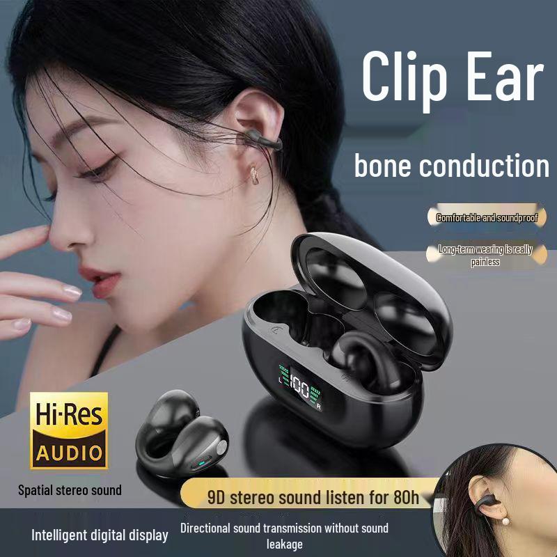 

Новые беспроводные Bluetooth-наушники с костной проводимостью Q80 с длительным временем работы от аккумулятора, интеллектуальным дисплеем и шумоподавлением. Black