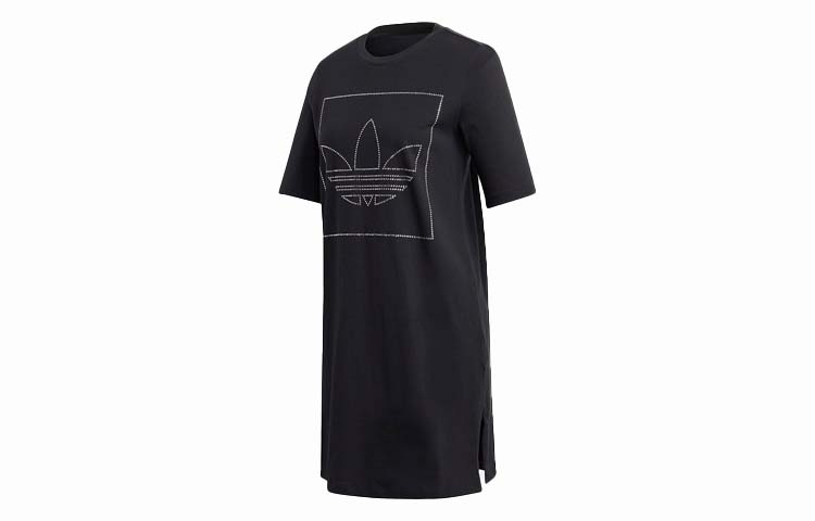 

Adidas Originals Short Sleeved Dress Women s Black FU1727 32