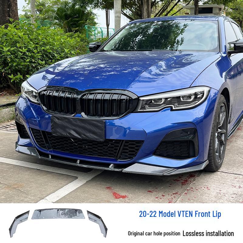 Front Lip & Bumper Kit for 20-25 BMW 3 Series - Black MP