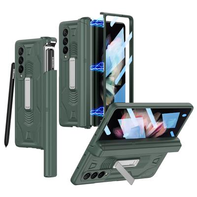 Etui Kickstand Portable Full Covering Glass Film do Samsung Galaxy Z Fold 4 5g Fold3 Fold4 Fold 3 Zfold3 Zfold4 Phone Cover
