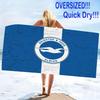 Brighton & Hove Albion Print Beach Towel, Large Soft Quick Dry Towel for Beach Camping Swimming