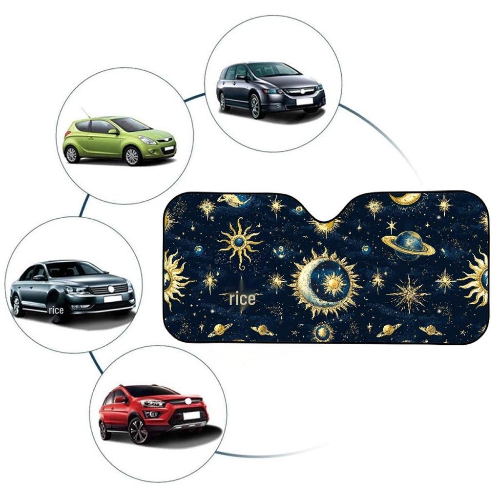 Temu Universal Foldable Starry Sky Car Windshield Sunshade