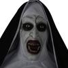 LED Glowing Nun Mask - Halloween Ghost Face Scare Prop
