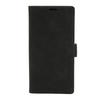 Klapphülle für S23 Ultra PU-Leder Handy-Schutzhülle mit Kartenhalter Seitenverschluss Schwarz