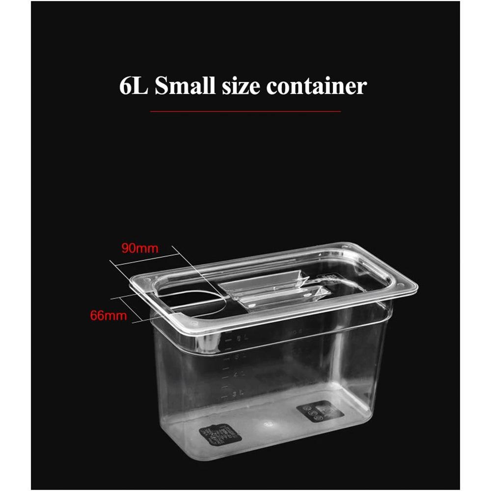 Sous Vide Cooker Container 6L 11L Two Sizes Food Grade PC Material For Immersion Circulators Durable Kitchen Tool