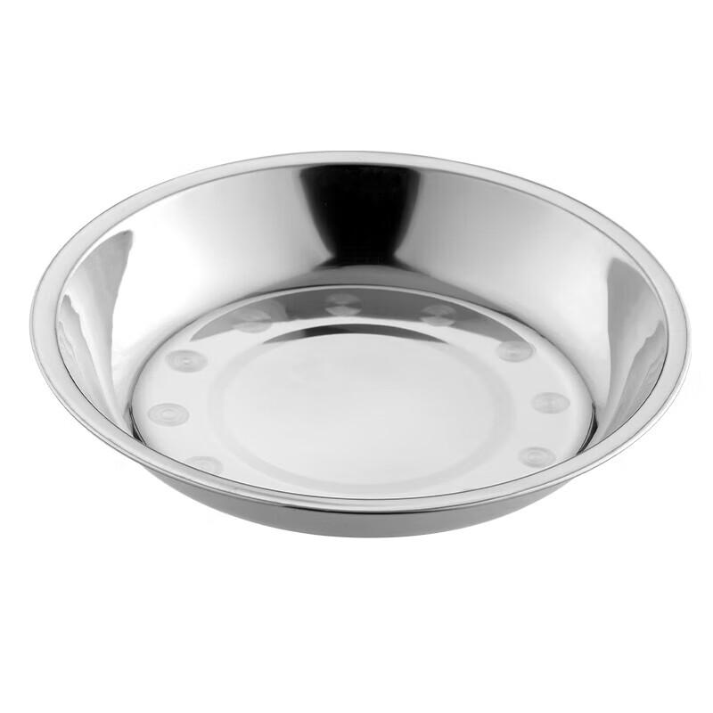 Camellia Thickened Stainless Steel Shallow Plate