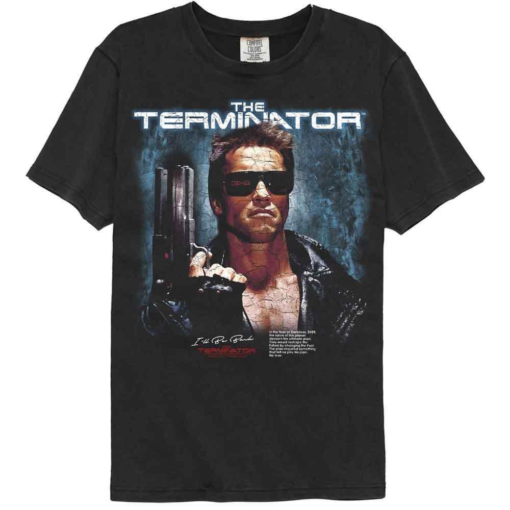 Men s Terminator Terminator Jacket Pistol Poster Comfort Color T-shirt Small S