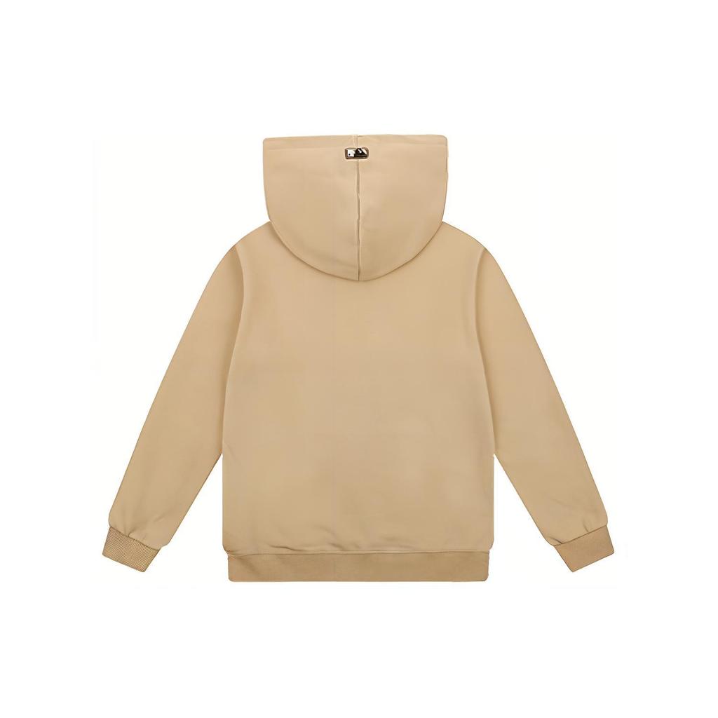 New MLB Frown Bear Series Sweatshirt Unisex Khaki 31HDC2111-50B