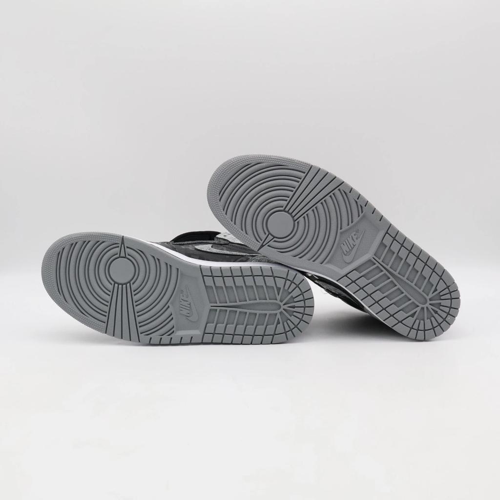 555088-036 Nike Jordan 1 High OG Rebellionaire Black White Particle Grey