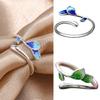 Elegant Adjustable Wedding Rings Dating Rings Tree Leaf Shape Opening Finger Jewelry Suitable for Woman and Man Present