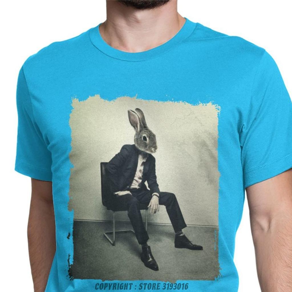 Stylish Rabbit Mens 3D Tshirts Rusty Lake Game Retro Tees Camisas O Neck Premium Cotton Sport Unisxe Tops T Shirt