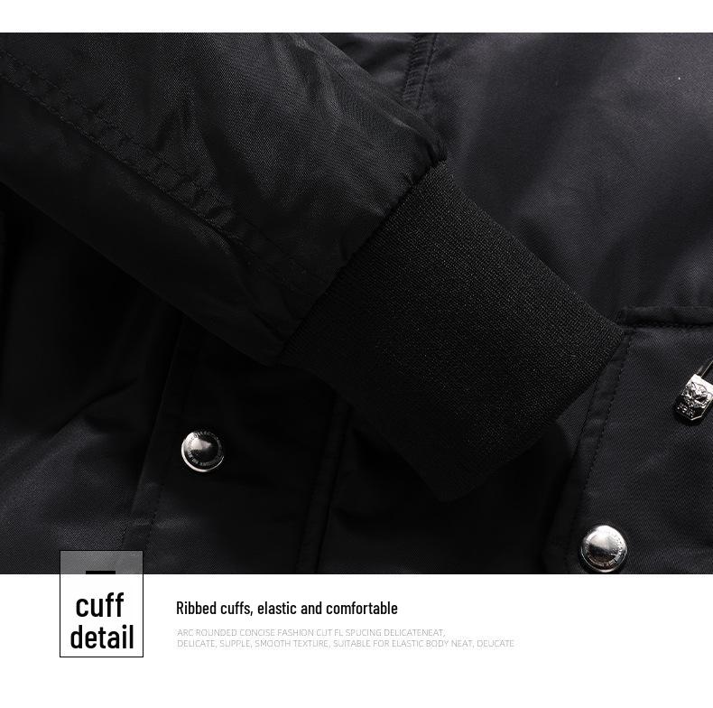 Men's Korean Style Winter Hooded Cotton Jacket - Trendy Padded Coat for All Ages