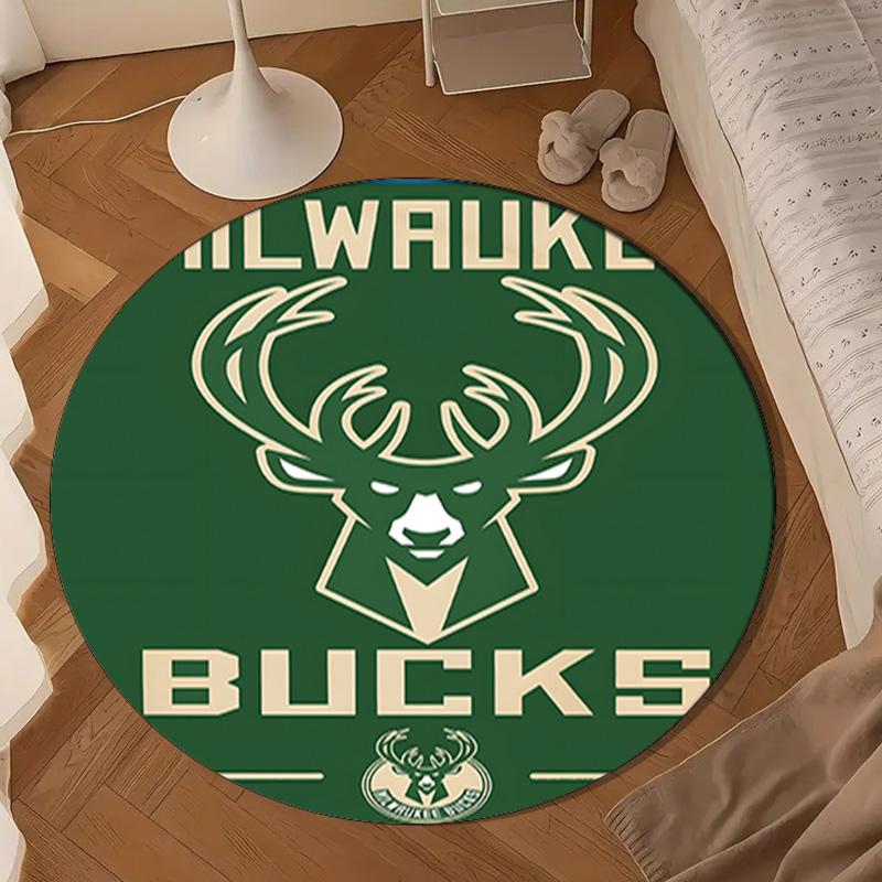 Bucks Team Logo Round mat, Anti-slip Circle Carpet Chair rug For livingroom,Bedroom, doormat home decor Gift Christmas Gifts