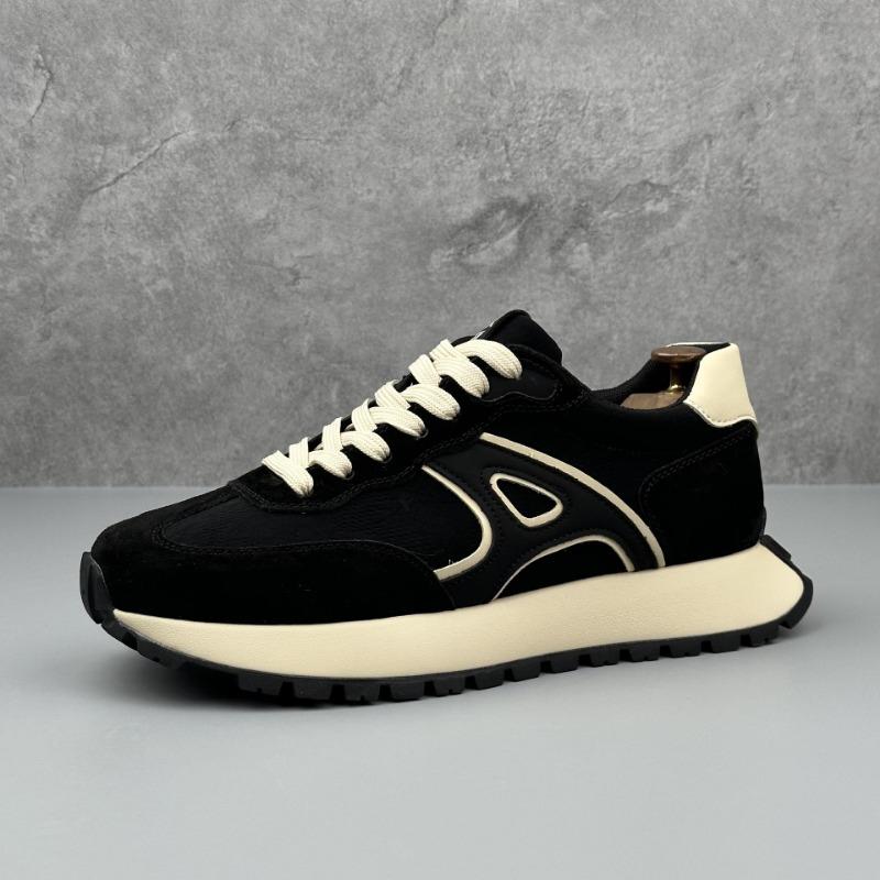 Summer New Men's Thick Bottom Comfortable Lace Up Sports Footwear Vulcanized Footwear Men's Casual Running Footwear Spring and