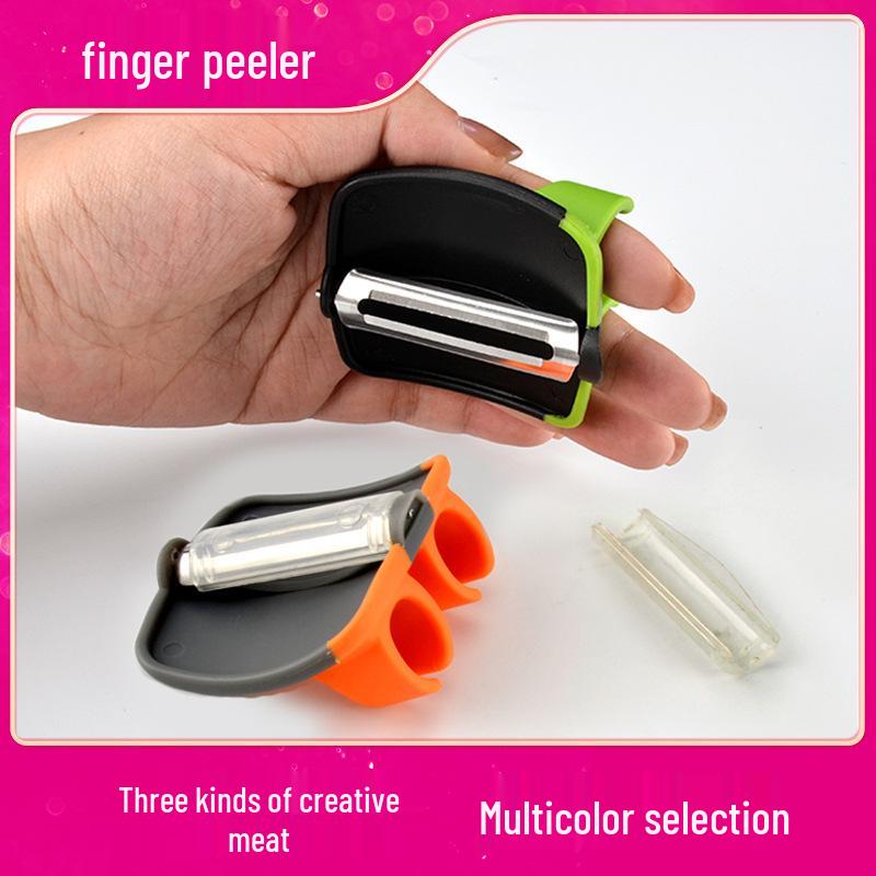 Innovative Stainless Steel Finger Fruit Peeler & Multi-Function Knife