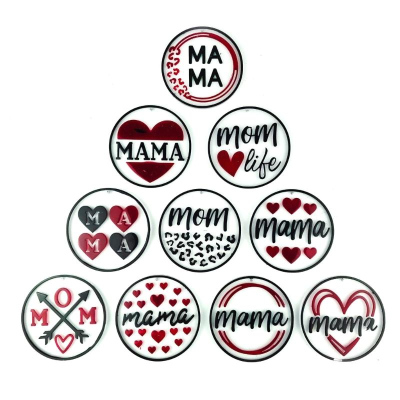 Round-shape Ornaments Resin Casting Silicone Mold Woman Keychain Decorative Pendant Jewelry Mold for DIY Crafts