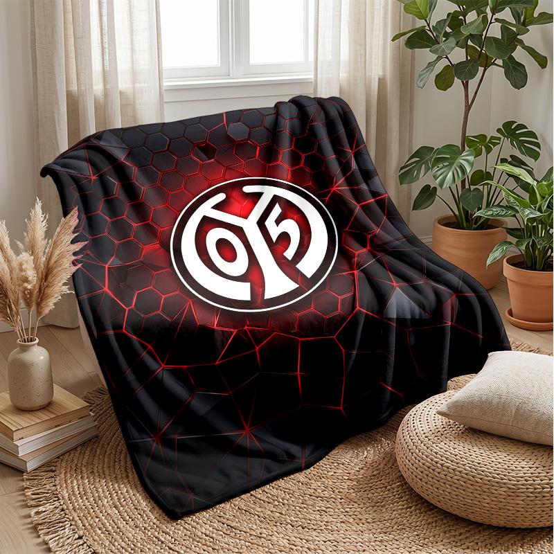 Mainz FC Soft Flannel Fleece Blanket Lightweight Cozy Warm Throw Blanket For Sofa Bed Home Decor