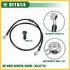 BULLSPANN Motorcycle Brake Hose, Clutch Hose, Hose, For Motorcycles, ATVs, Off-Road Bikes, Universal, Durable, Replacement, Black, Angle 28°, 90cm