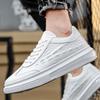 Mode Sneaker Luftpolster Herrenschuhe Plateau Freizeitsneaker für Herren Sommer 2024 Neu Bequem Solide Freizeit Leder