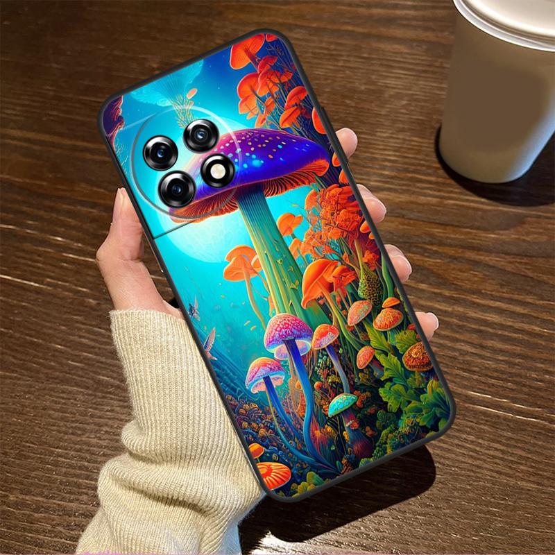 Weird Trippy Mushroom Case For OnePlus 15R 13R 12R 10R 8T 10T 13T 15 13 12 11 9 10 Pro Nord CE 5 4 3 2 Lite N20 N30