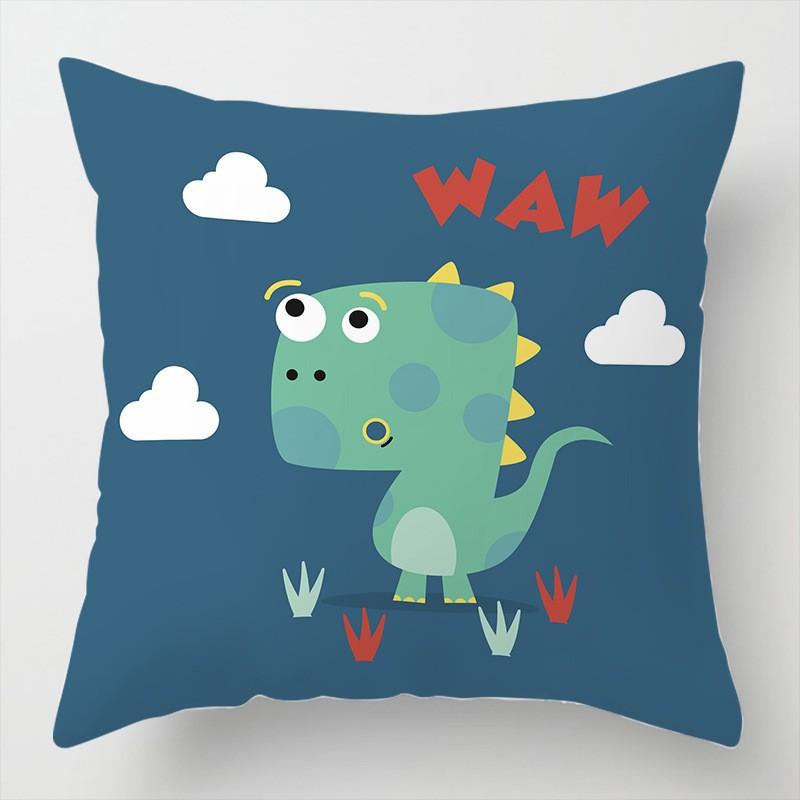 Cartoon Gift Pillow Sofa Bay Window Linen Cushion Cover