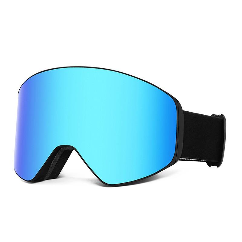 Adult Magnetic Ski Goggles Double Layer Anti-fog Snow Men Women Outdoor Winter Skiing