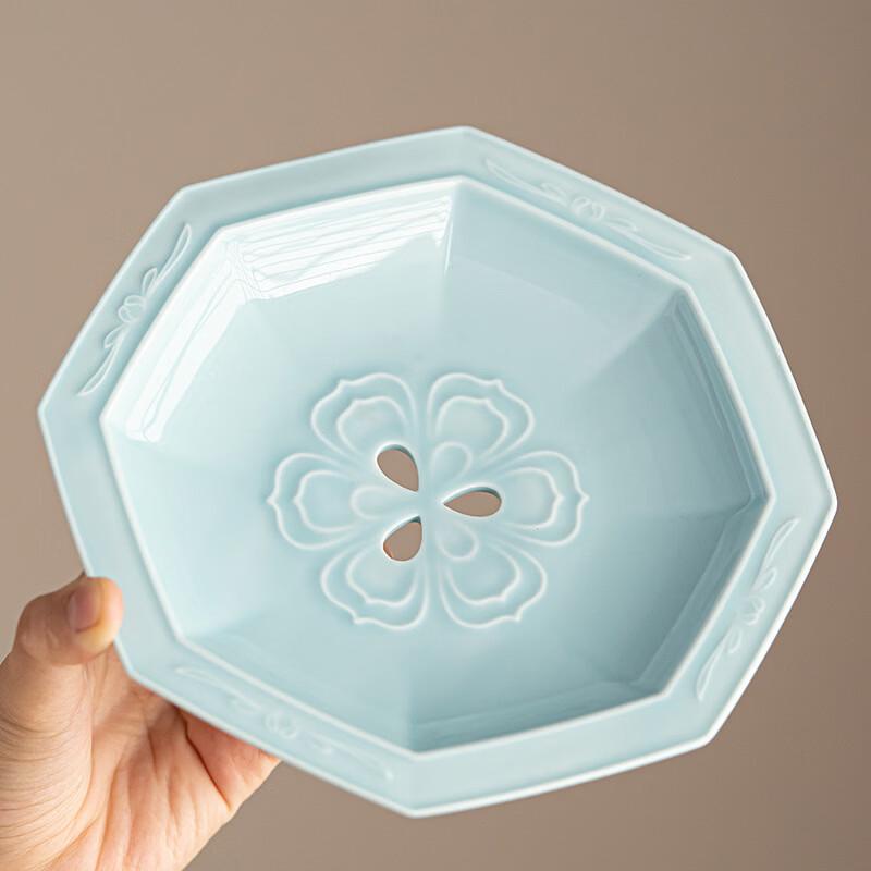 Ruhan Zen Ceramic High-Footed Draining Plate