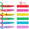 6Pcs Decorative Paper Edging Scissors Set Cartoon Pattern Craft Scissors For Kids DIY Scrapbooking Photo Album